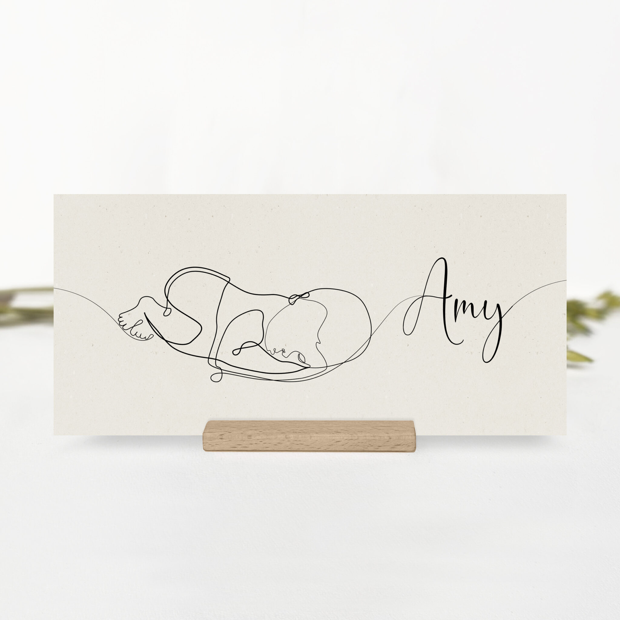 Geboortekaartje Amy - Barbara Leloux