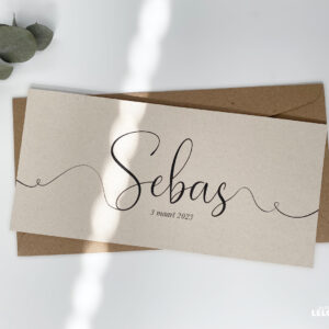 Geboortekaartje Sebas