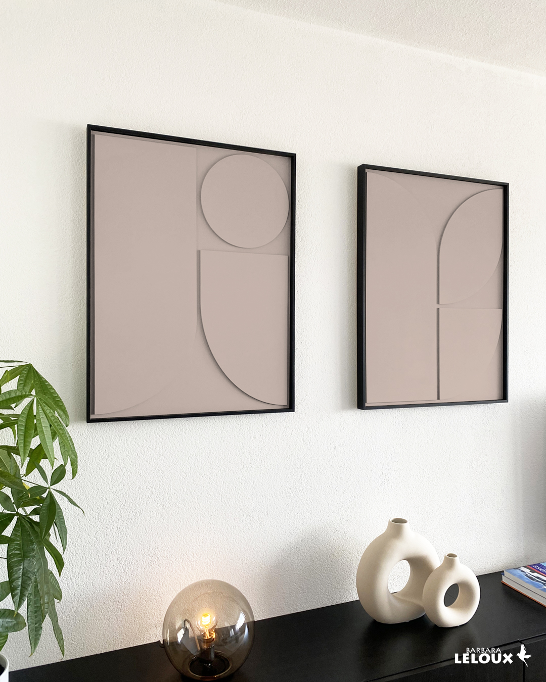 as_zwart_001_3D_abstract_framed_relief_china_clay_interieur_barbara_leloux